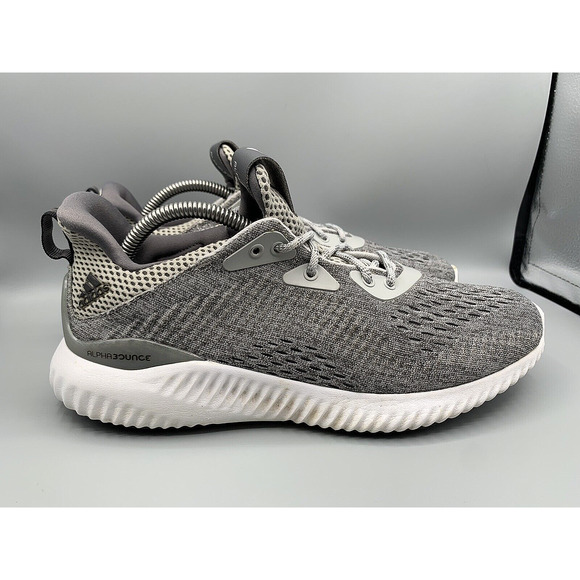 ADIDAS ALPHABOUNCE Gray Running Athletic Shoes Sneakers BW1194 Women's Size 8.5 - Picture 2 of 10